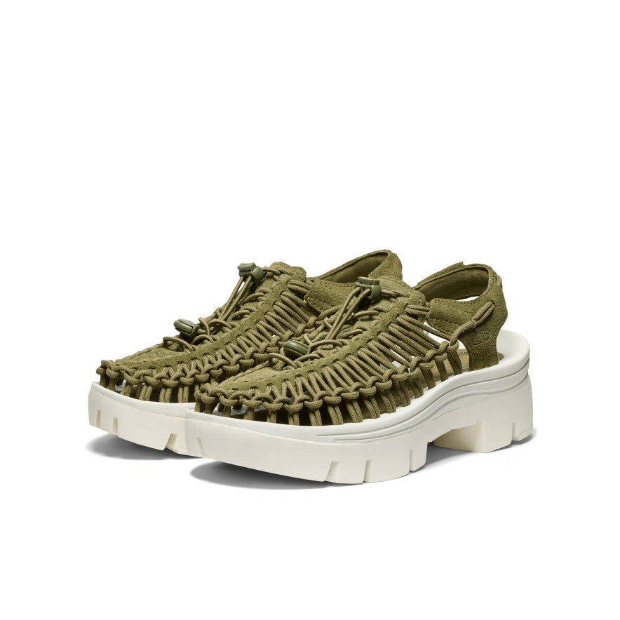UNEEK PLT Kicks Martini Olive & Star White. All-Day Comfort, Every Step.